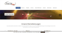 Desktop Screenshot of partytec-ka.de