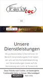 Mobile Screenshot of partytec-ka.de